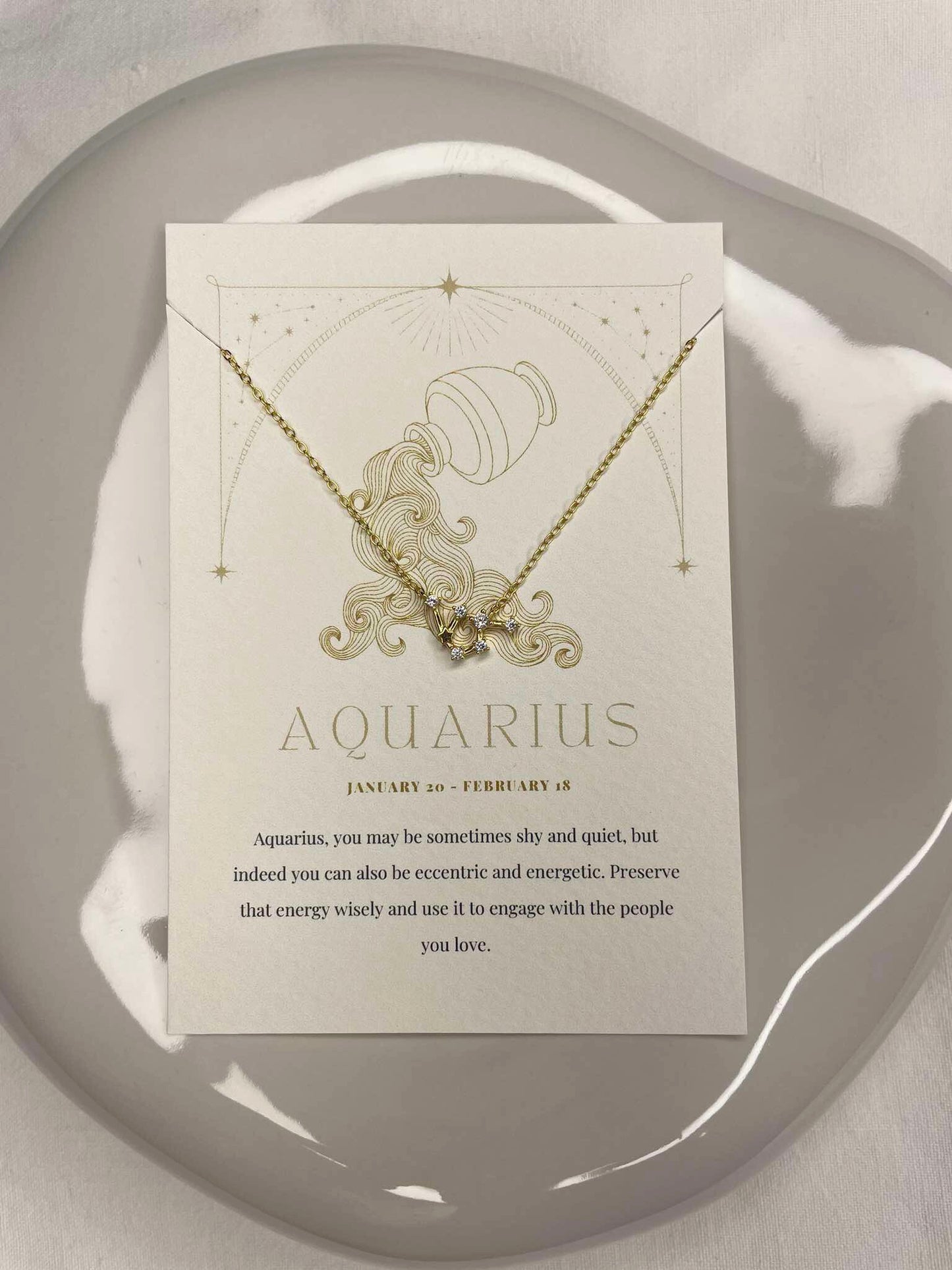 Zodiac Necklace - Aquarius