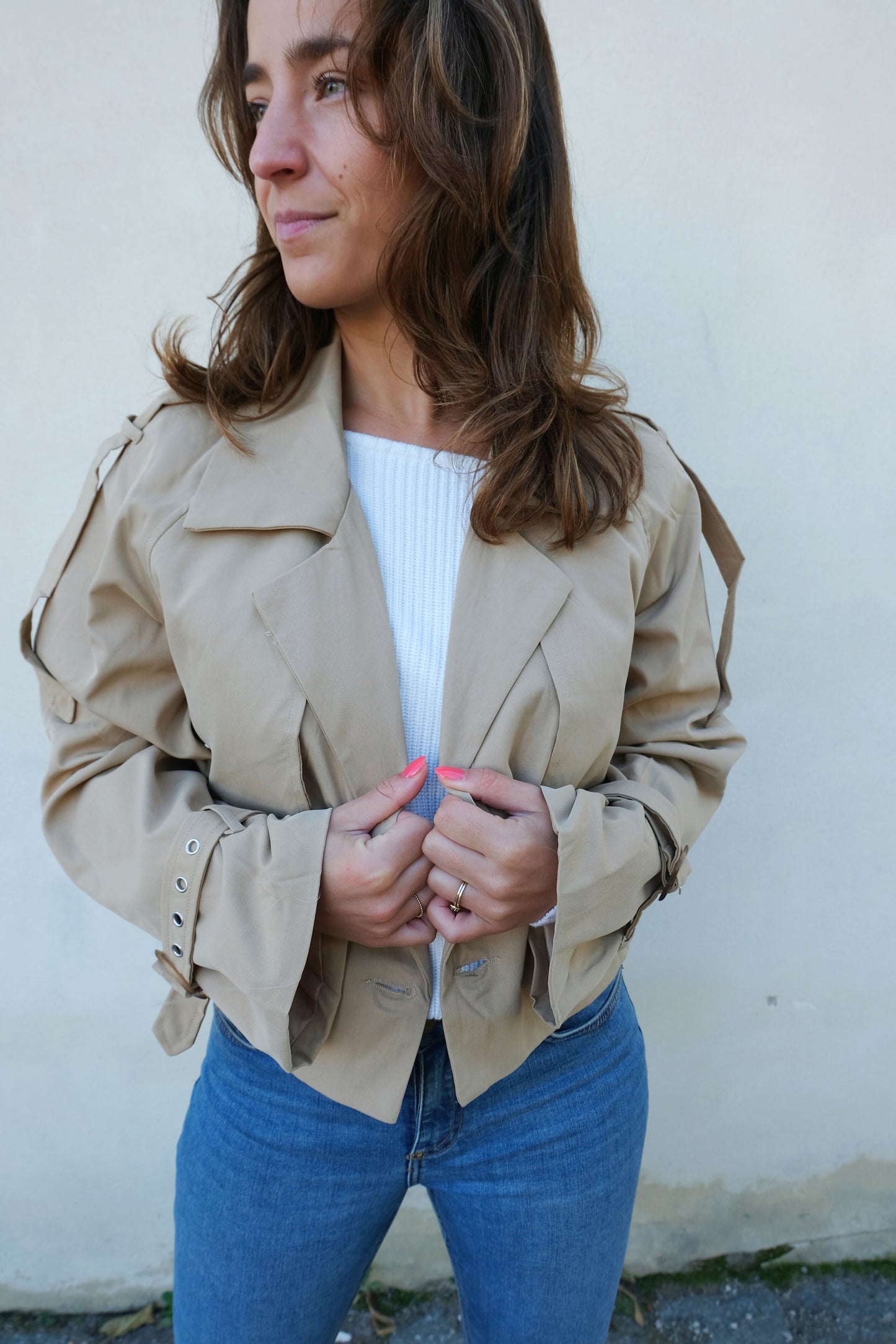 Short Trenchcoat - Beige