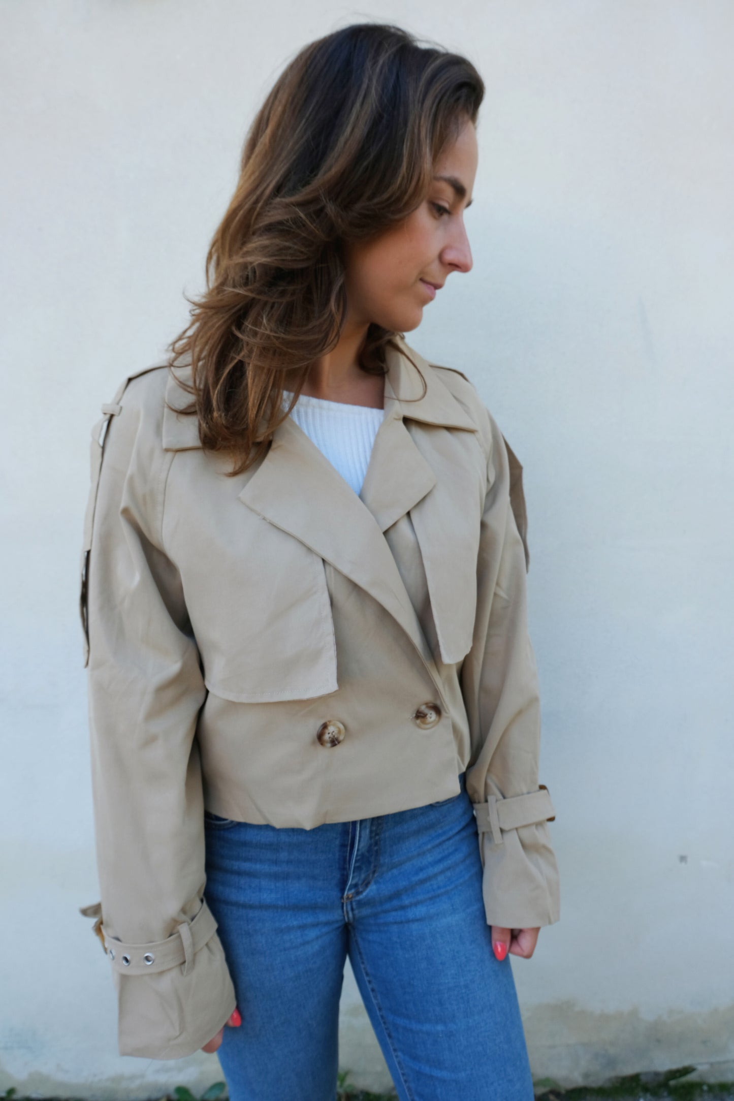 Short Trenchcoat - Beige