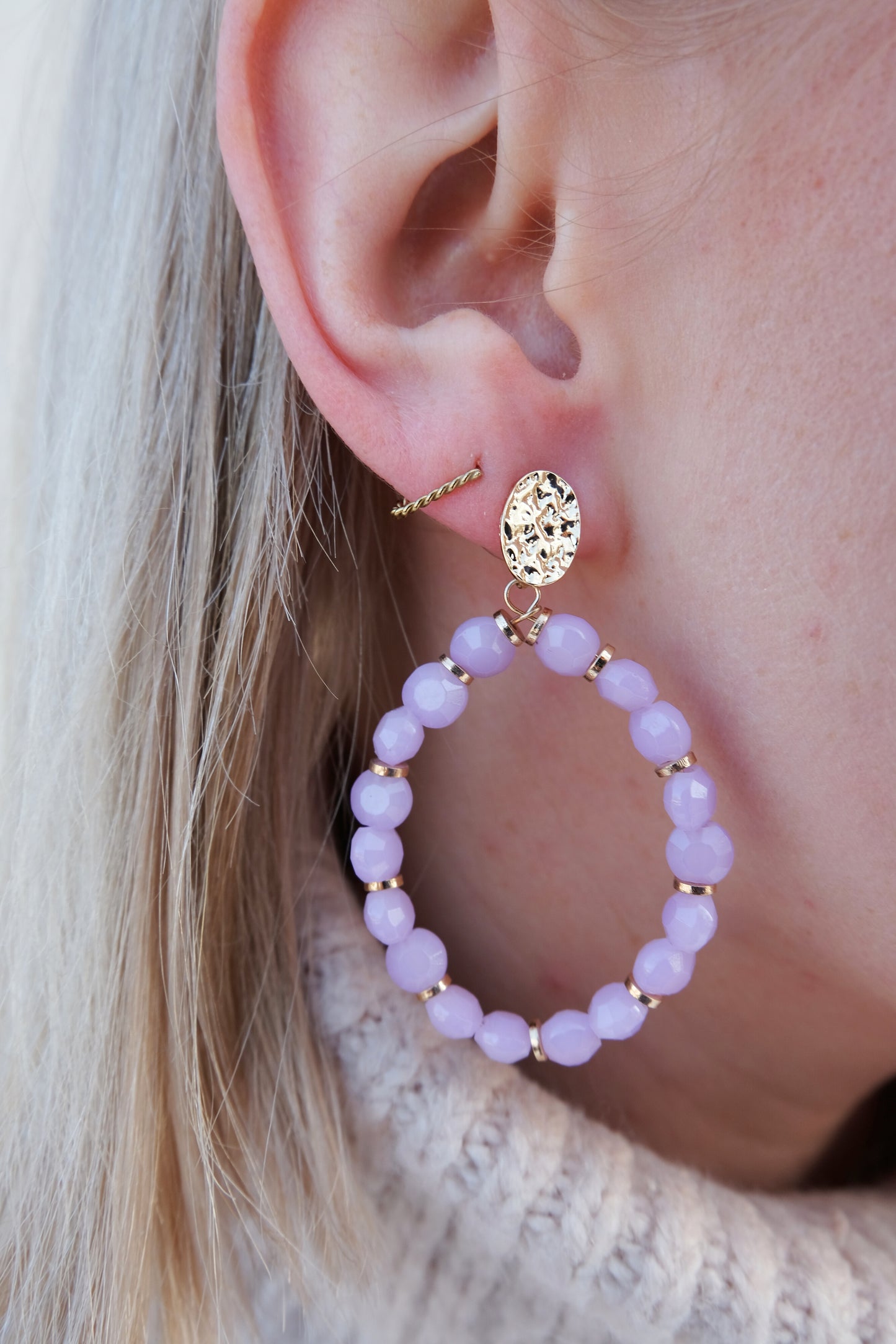 Oval Earrings (lila)