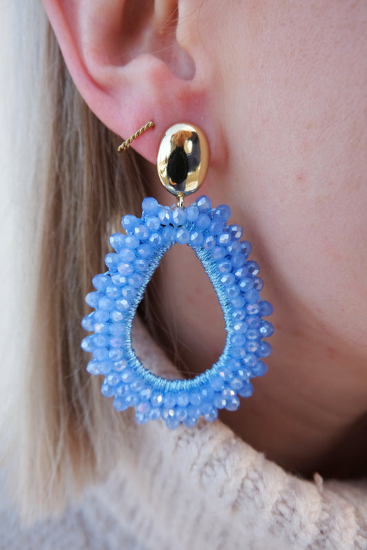 Oval Earrings (blauw)