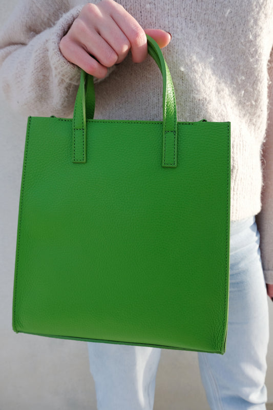 Leather Bag - Groen