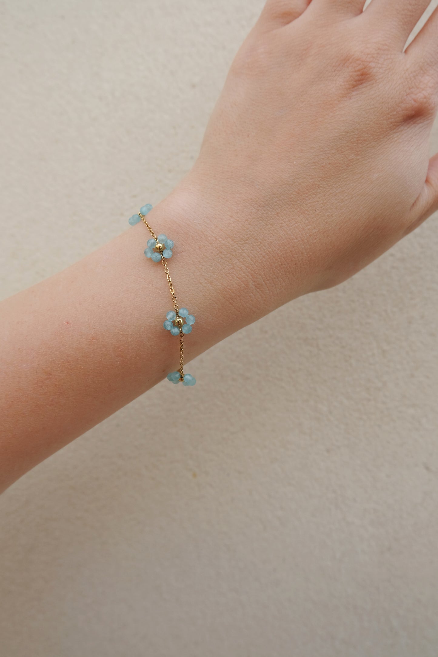 Blue Flower Bracelet