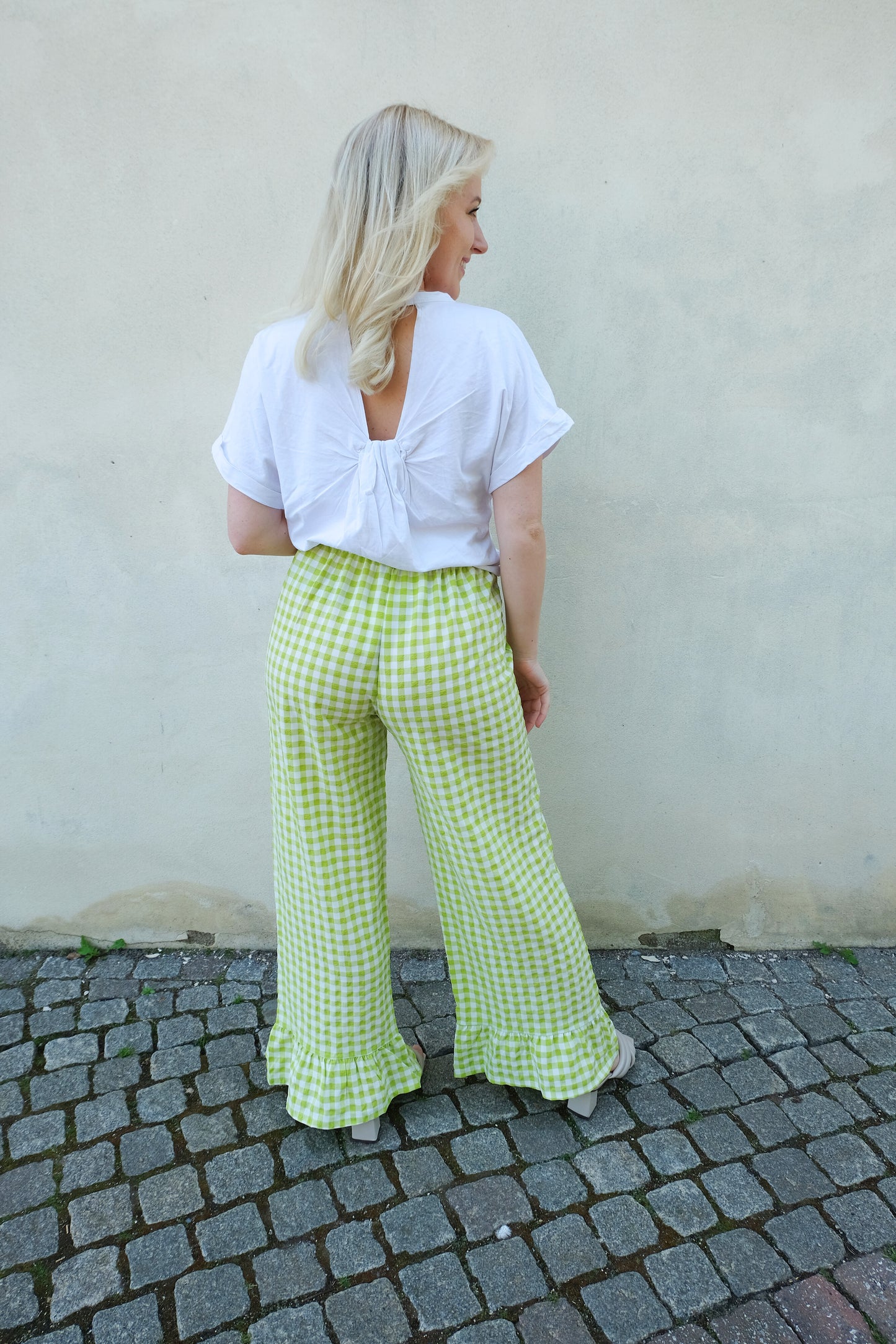 Vichy Fringled Trouser