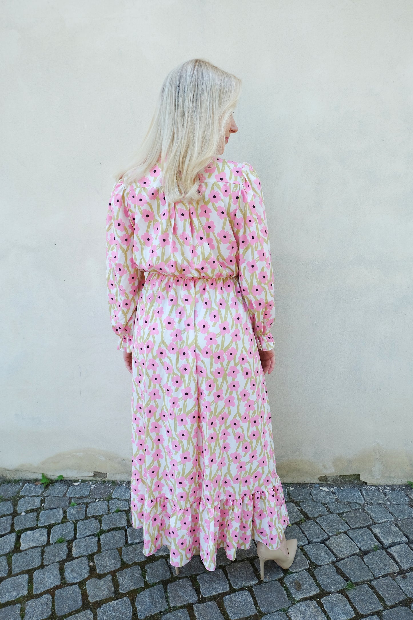 Maxi Floral Dress - Roze