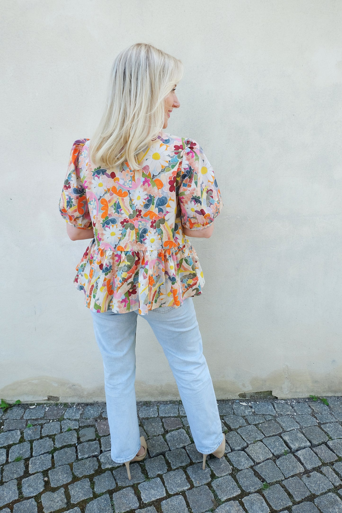 Floral Ribbon Blouse