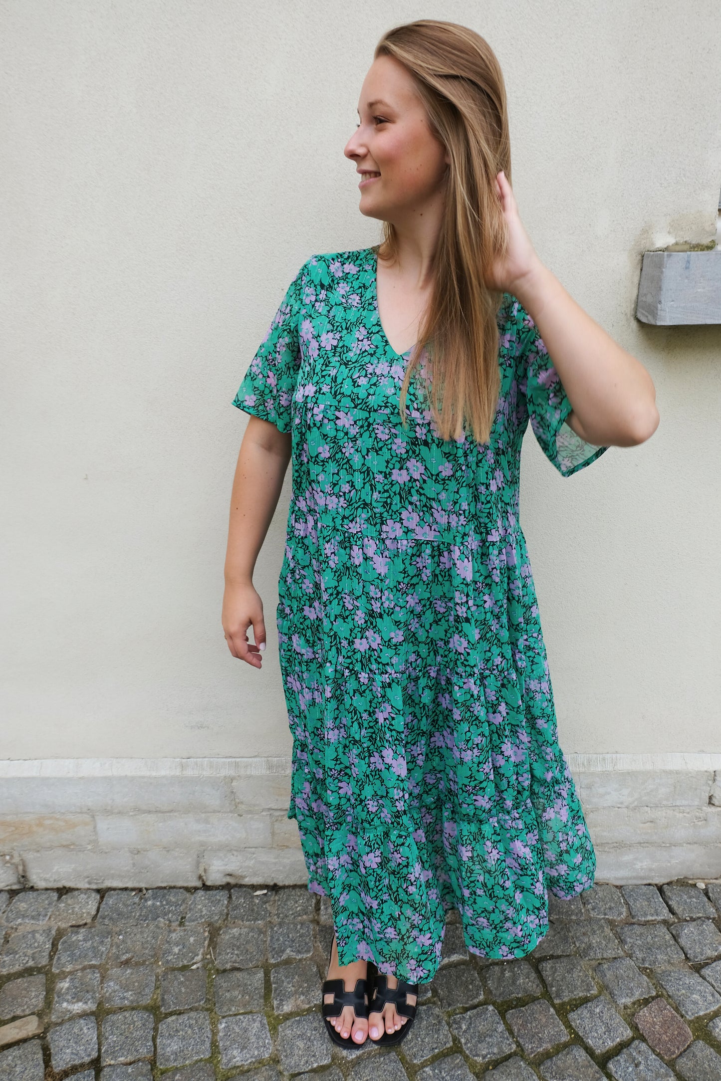 Sweet Floral Dress (groen)