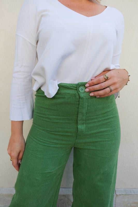 Green Wide Trouser