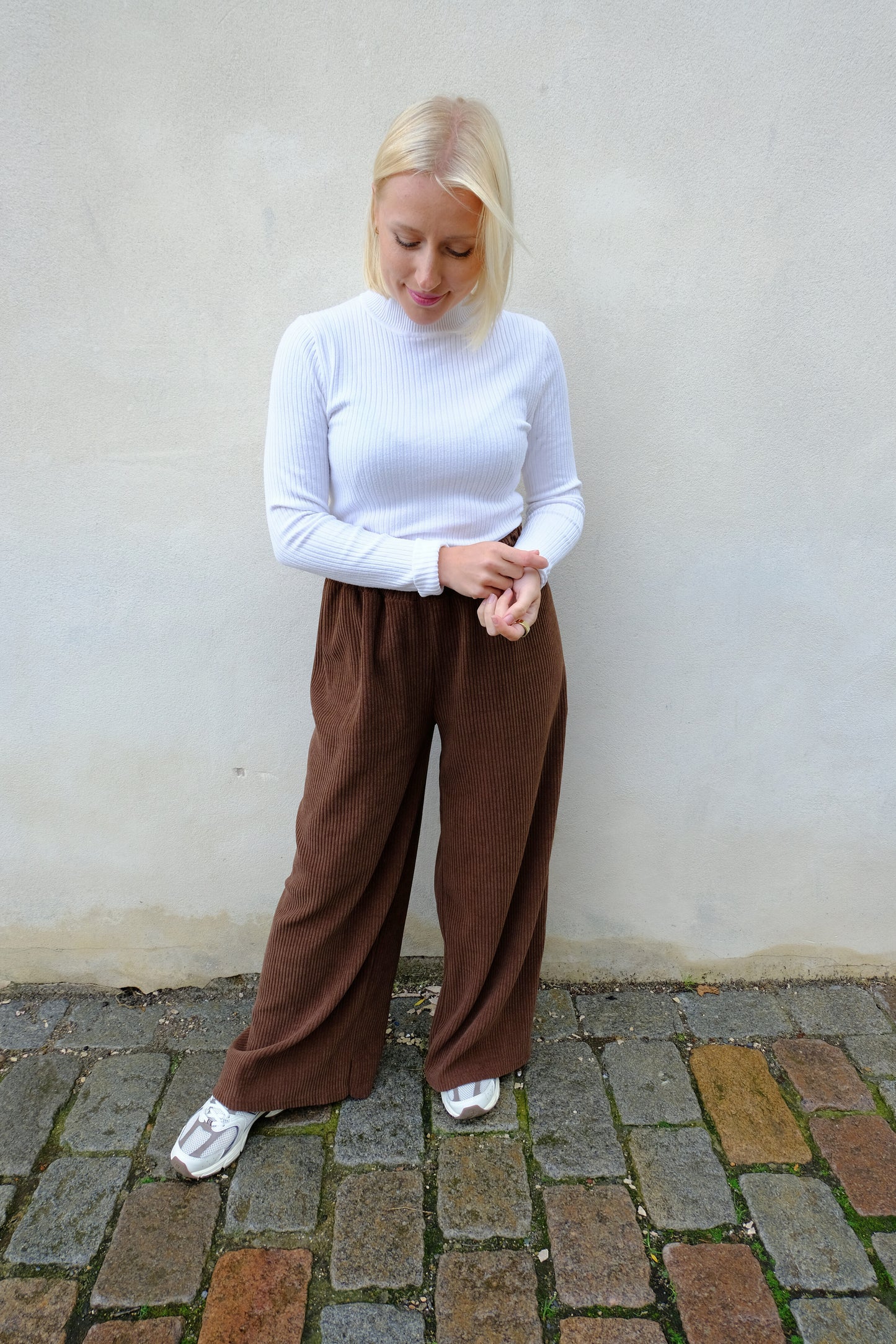 Wide Trouser - Bruin