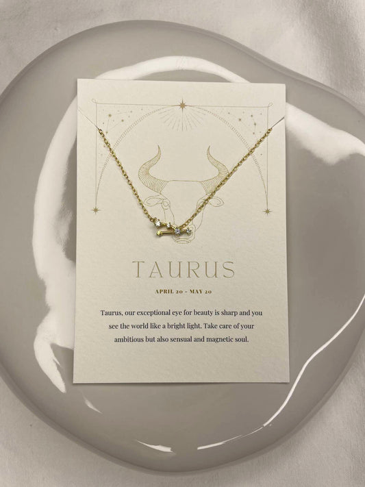 Zodiac Necklace - Taurus