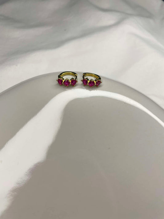 Small Pink Earrings