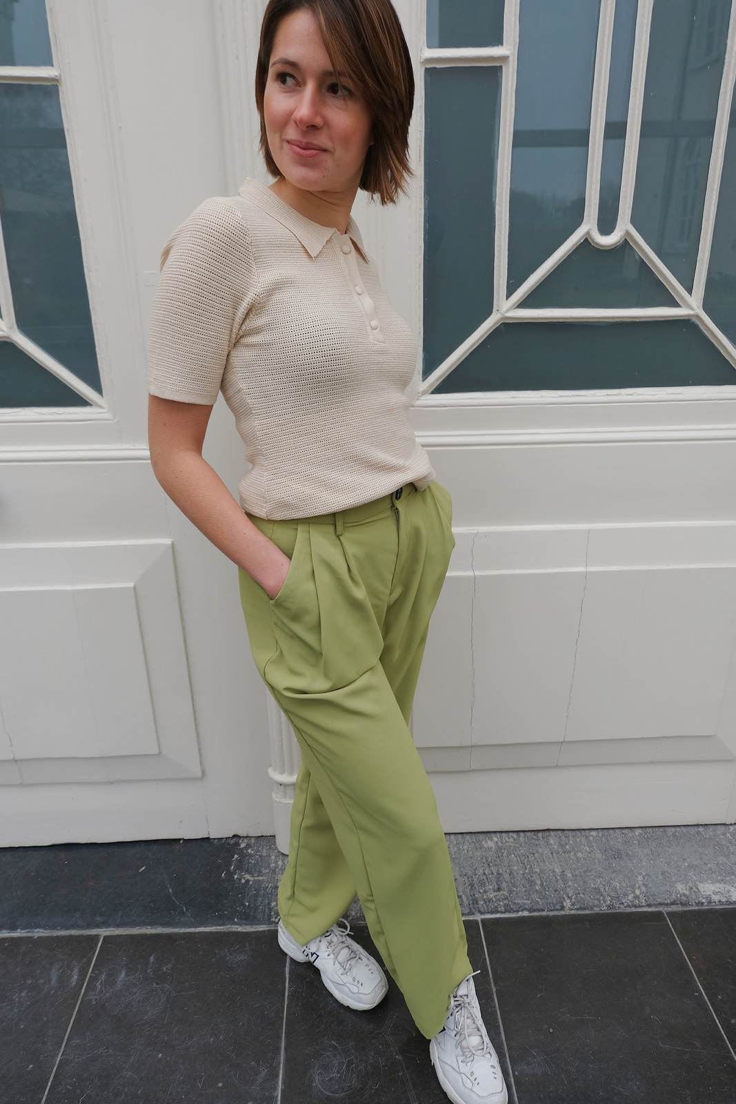 Florence Wide Trouser - Green